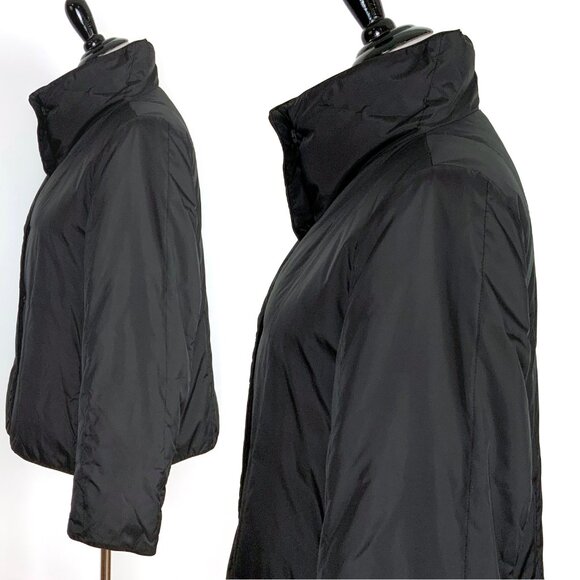 Eileen Fisher Black Riversable Down Filled Short Jacket PM - Picture 6 of 16